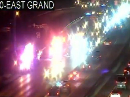 Accident on I-30 near East Grand Ave, Dallas