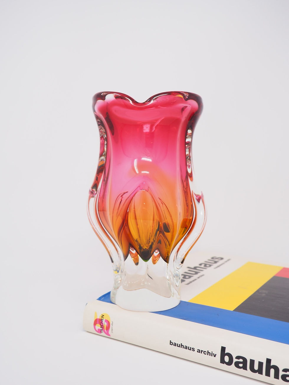 Thumbnail: Chribska Pink and Orange Vase