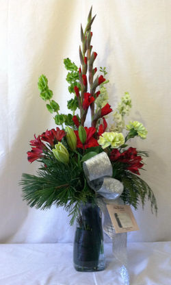Vased Holiday Memory Arrangement
