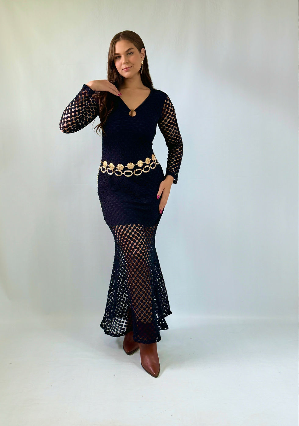 Miniatura: VESTIDO MANGA LONGA