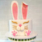 White bunny rabbit novelty cake