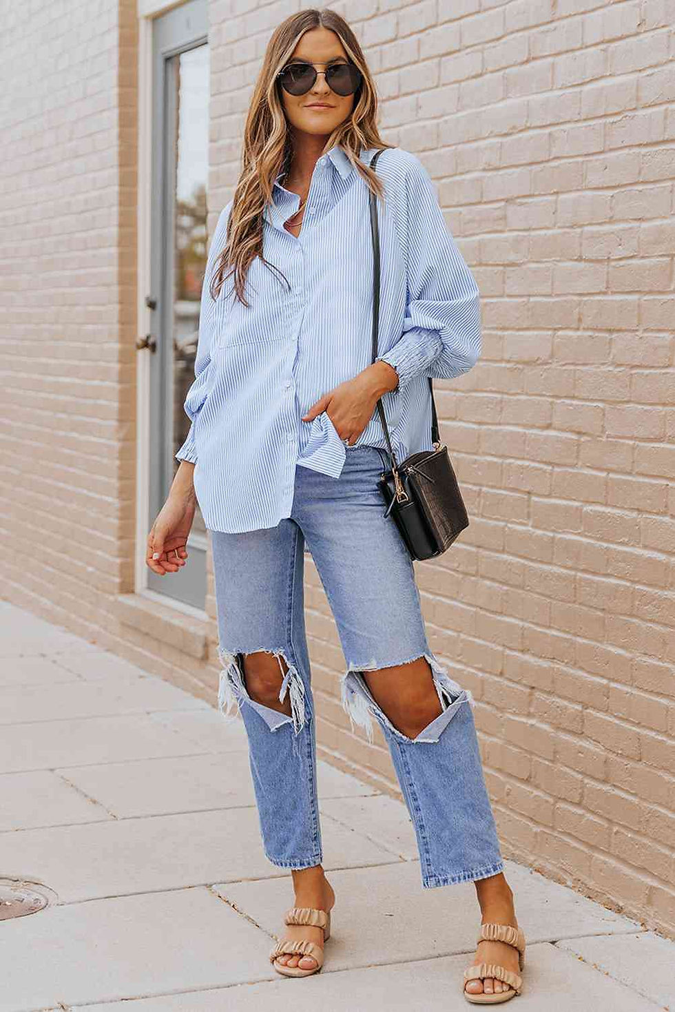 Thumbnail: Fernanda Lantern Sleeve Shirt-