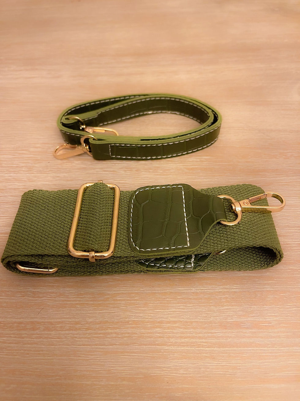 Thumbnail: Blake Shoulder Bag -Olive Croc