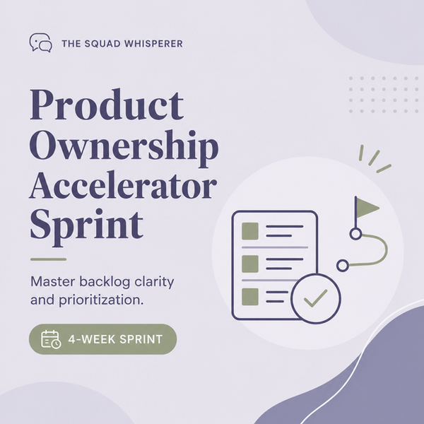 Product Ownership Accelerator Sprint