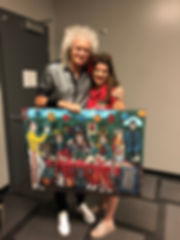 Victoria De Almeida and Brian May of Roc