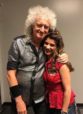 Victoria De Almeida and Brian May of Roc