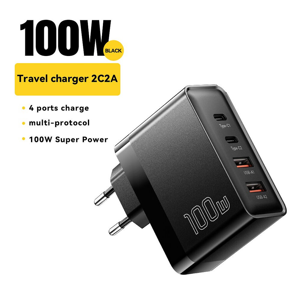 Thumbnail: Essager 100W GaN USB Type C Caricabatterie PD QC Quick Charge 4.0 3.0 Type C Ric