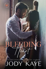 "Bleeding Heart" Couples cover edition. Man pinning woman against a wall.