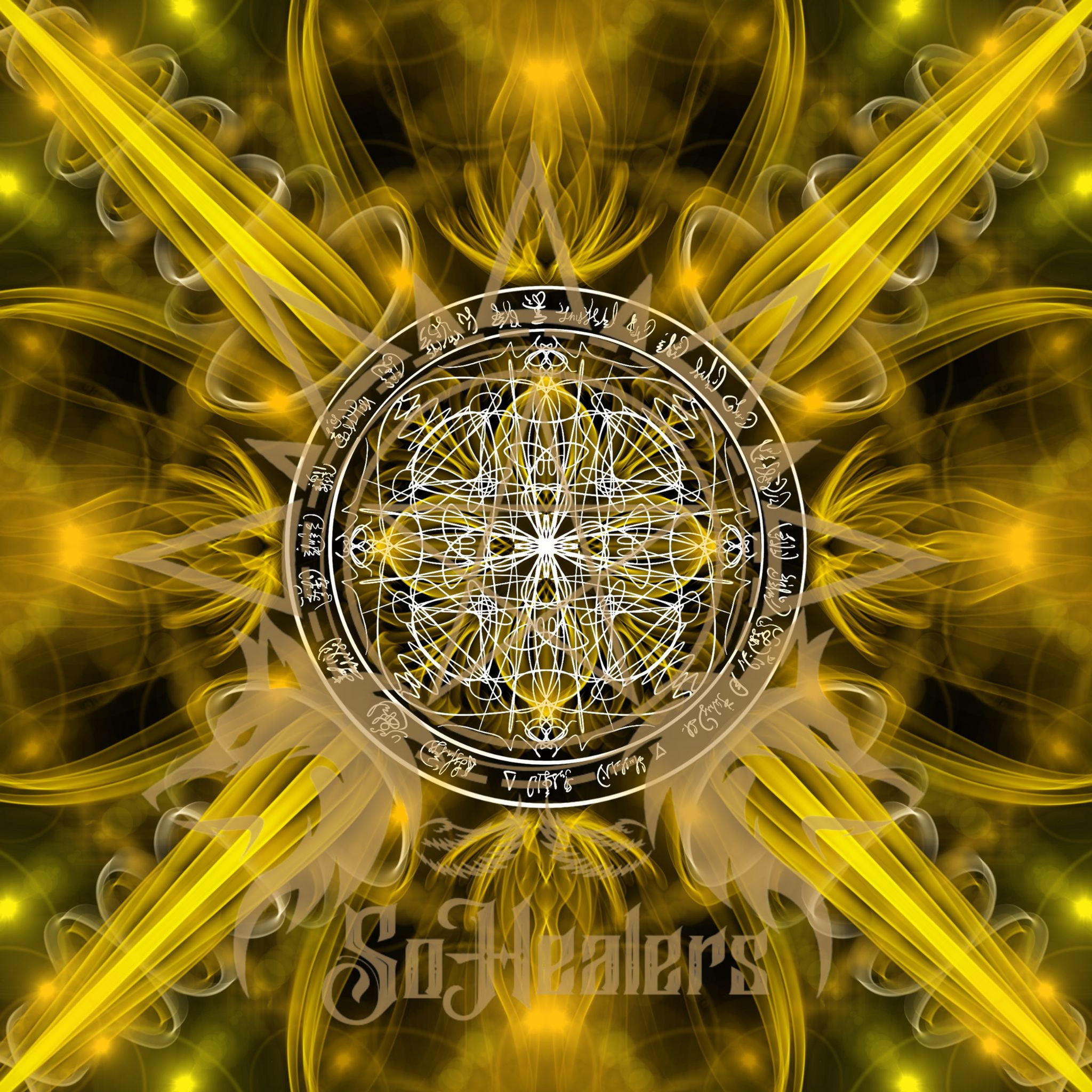 Gold Reiki Mandala