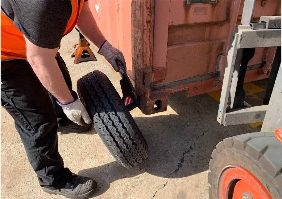 Thumbnail: Shisham Shipping Container Wheels (pair)