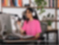 A creator recording a course that teaches students how to build sites on Wix.