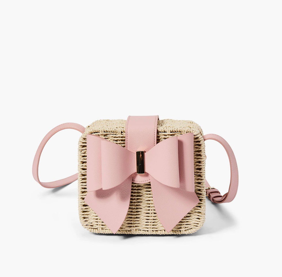 Thumbnail: Poppy Bowtie Straw “Daintz” Bag