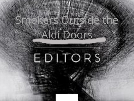 Smokers Outside the Aldi Doors