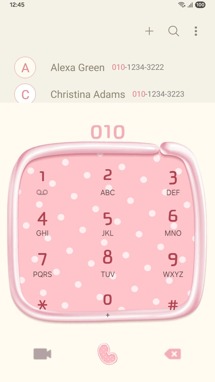 縮圖：Minimal Polka Dots Pink Heart