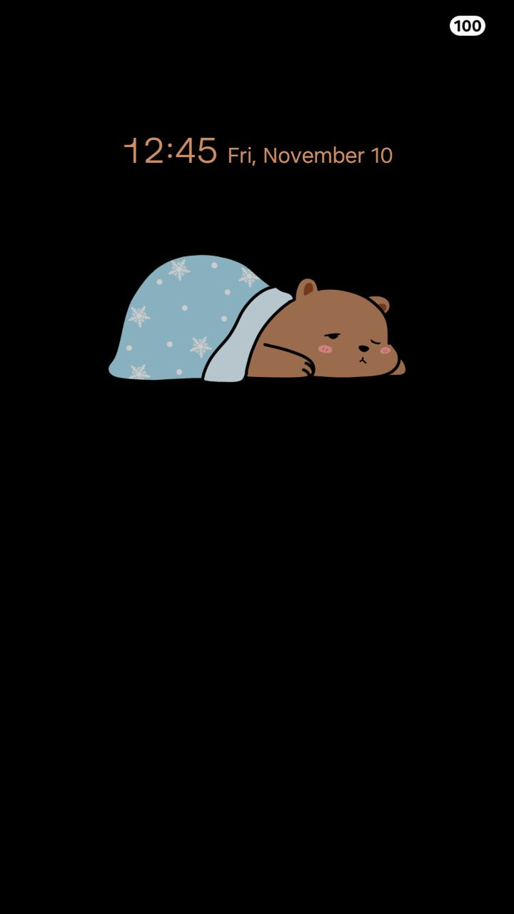 縮圖：Cute Brown Bear ♥ Sleep Winter