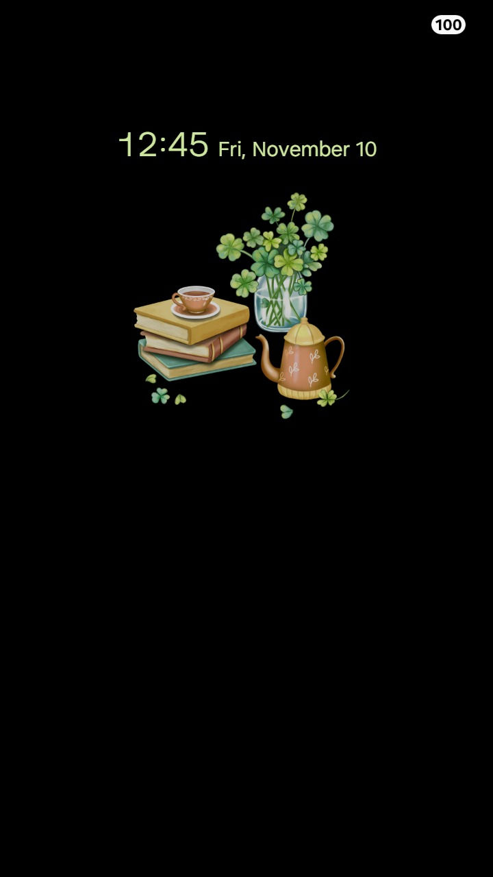 섬네일: Animated Clover Leaves Lucky ♥ Cozy Books| Retro Vibes (Video)