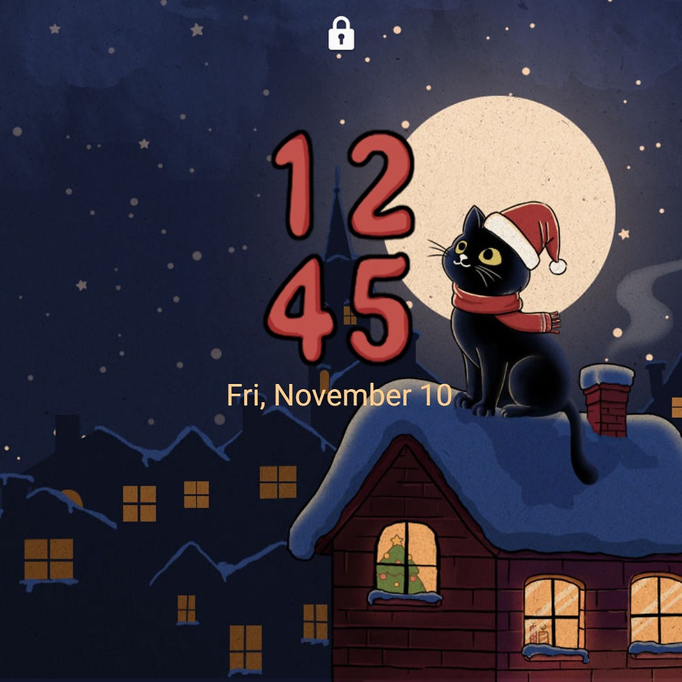 Thumbnail: Black Cat’s Silent Christmas Night | Miiro Vibes