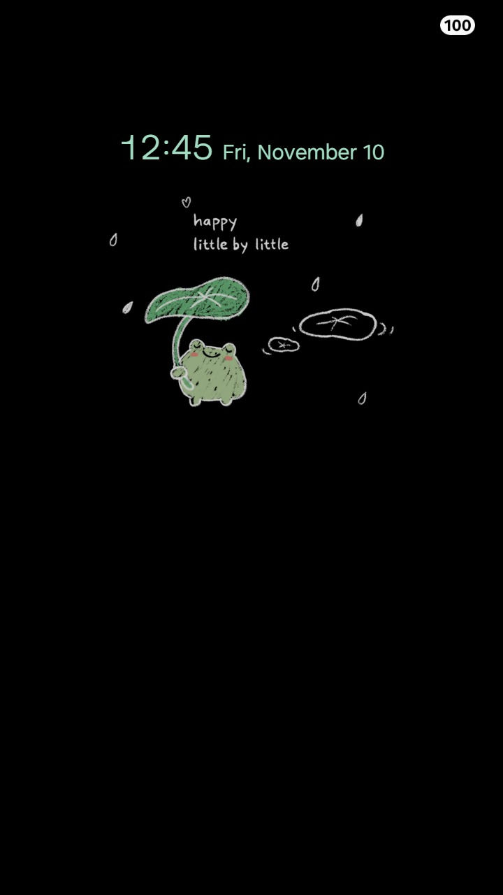 縮圖：Happy Frog In The Rain ♥ Green Leaf Umbrella