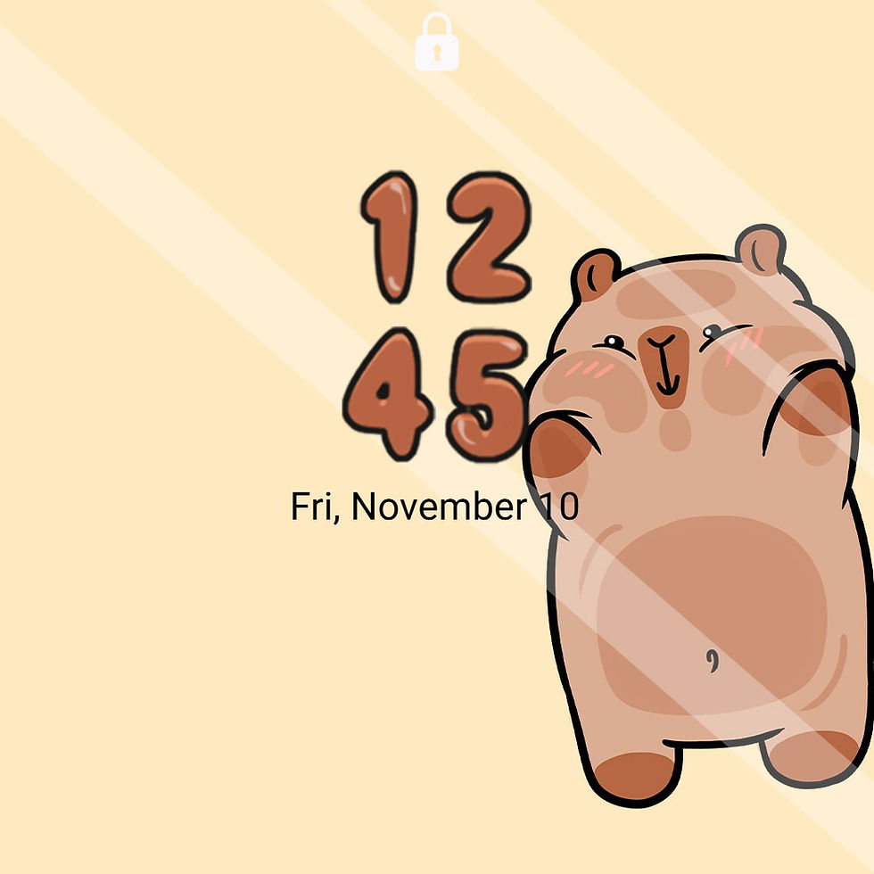 縮圖：Cute Capybara Squish Face | Capu Life Series
