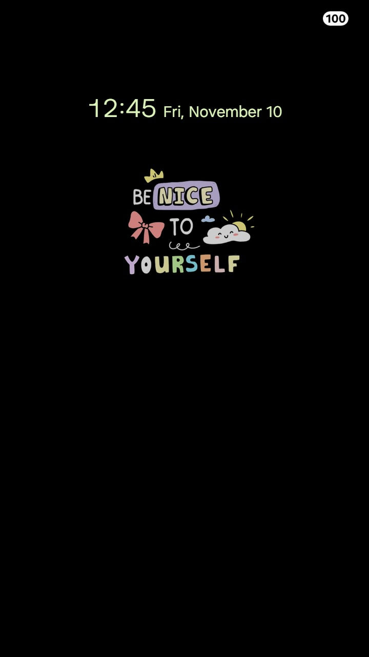 섬네일: Be Nice To Yourself ♥ Gentle Reminder