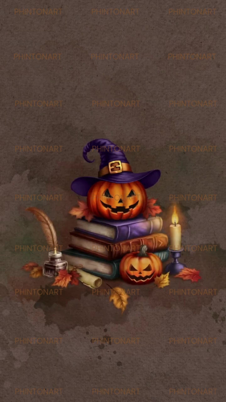 縮圖：Premium Vintage Halloween Book Corner | Retro Vibes (Video)