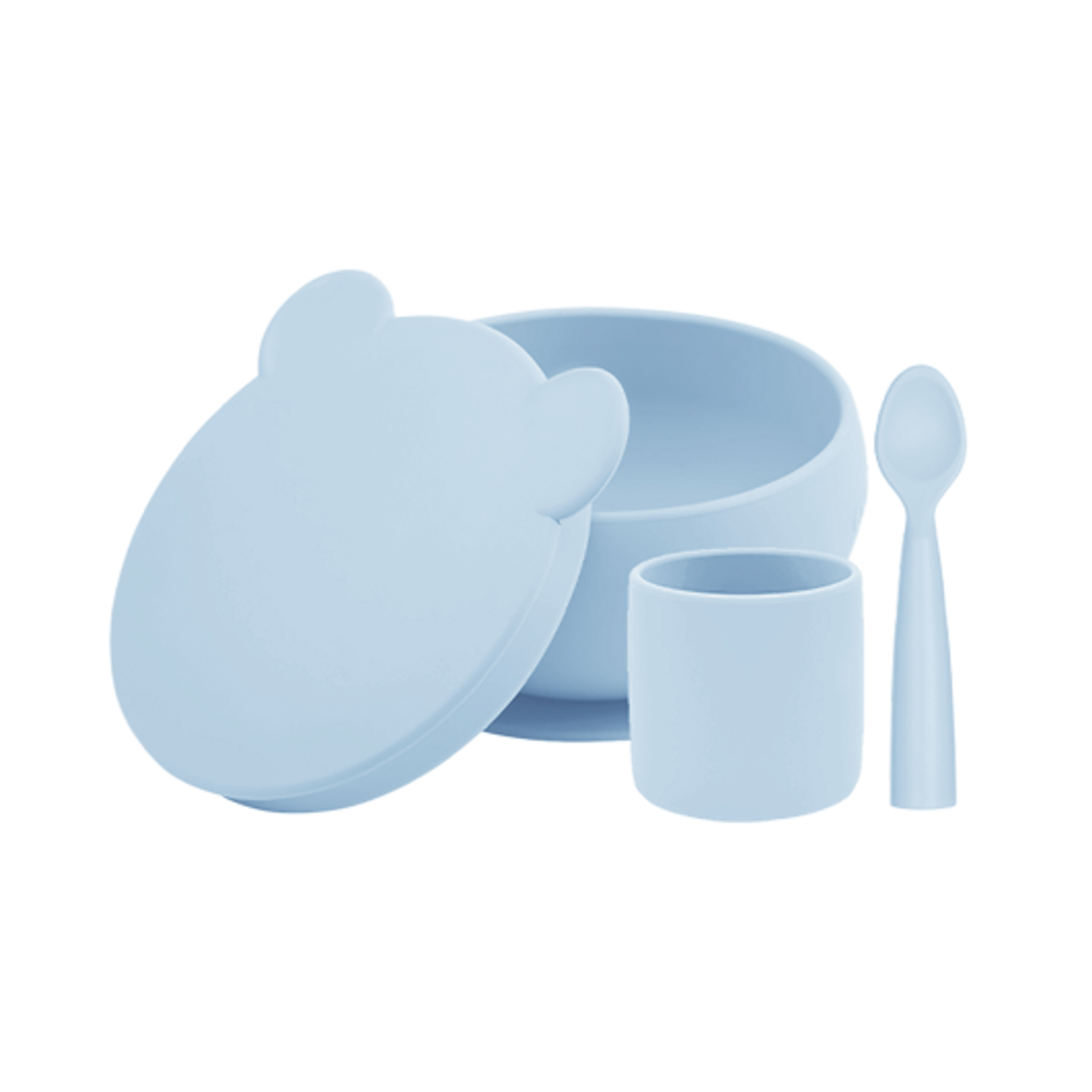 BLW SET I Silicone Feeding Set (Bowl with Lid+Cup+Spoon)