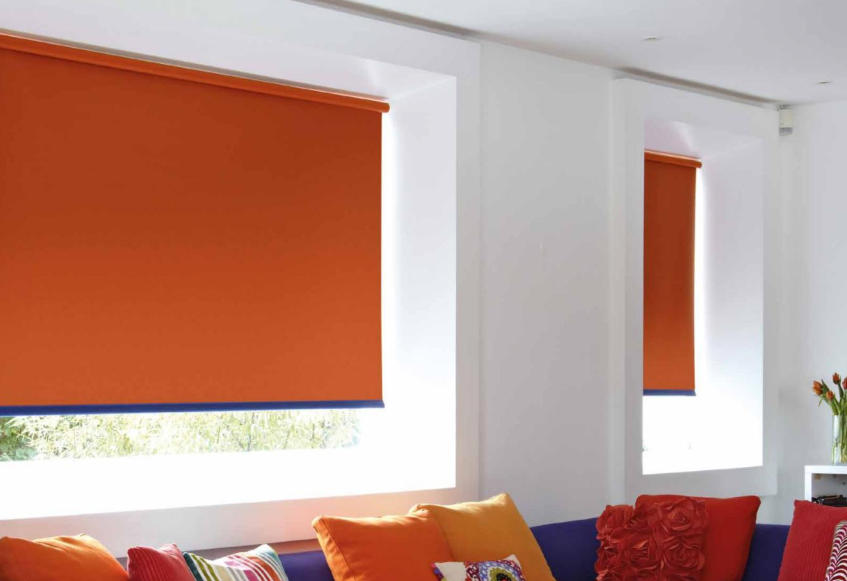 Orange Roller Blinds