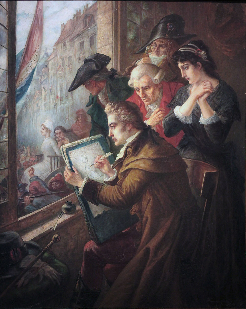 Jean-Emmanuel Van den Bussche, David Drawing Marie-Antoinette