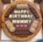 Large personalised birthday celebration cookie