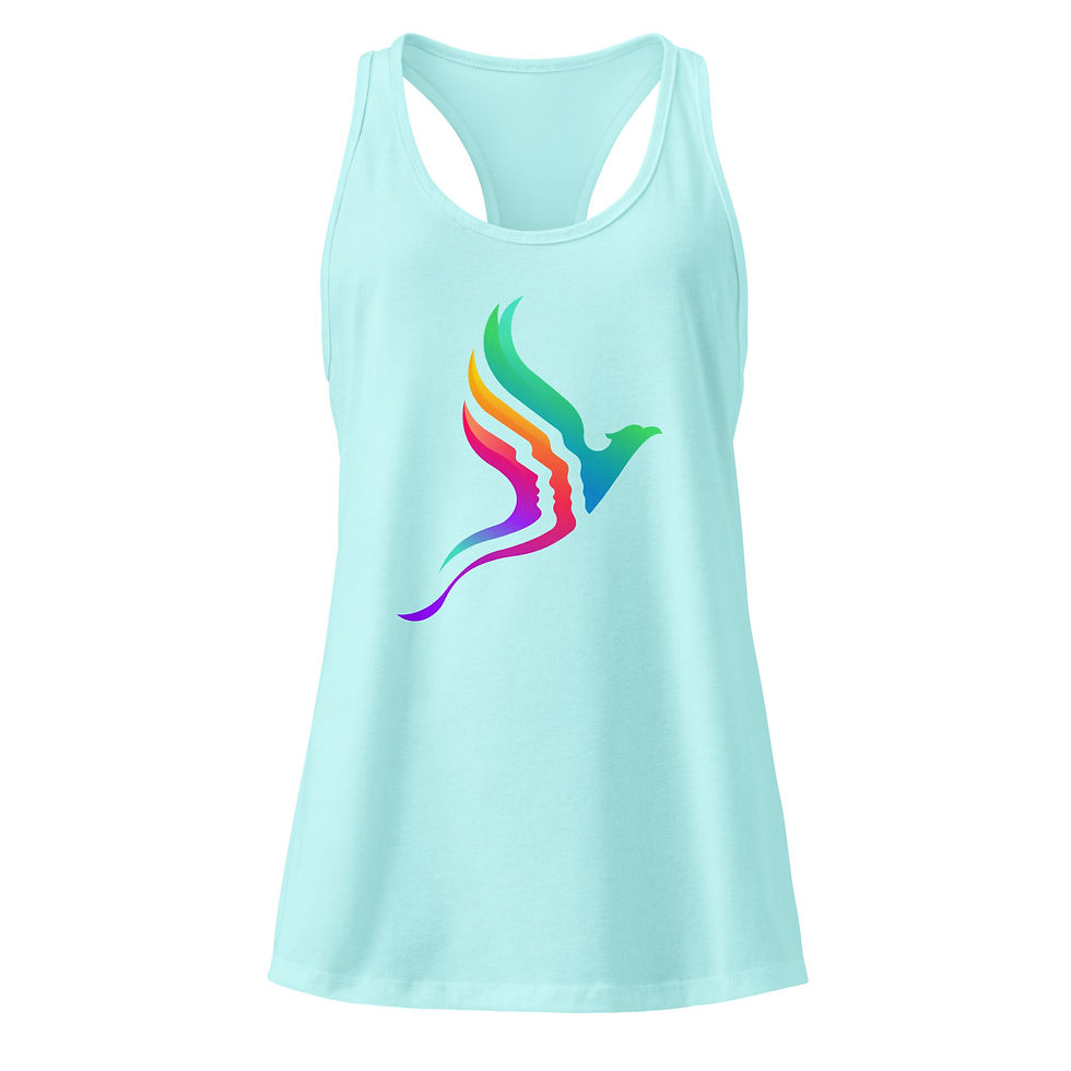 Thumbnail: Women’s fitted racerback tank top (Logo Front) 