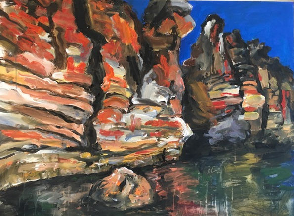 Geiki Gorge lV, acrylic on canvas, 75 100cm.jpeg