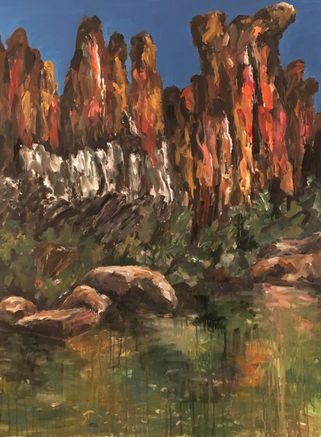 Kimberley Cliffs ll, acrylic on canvas, 122 x 92cm.jpeg