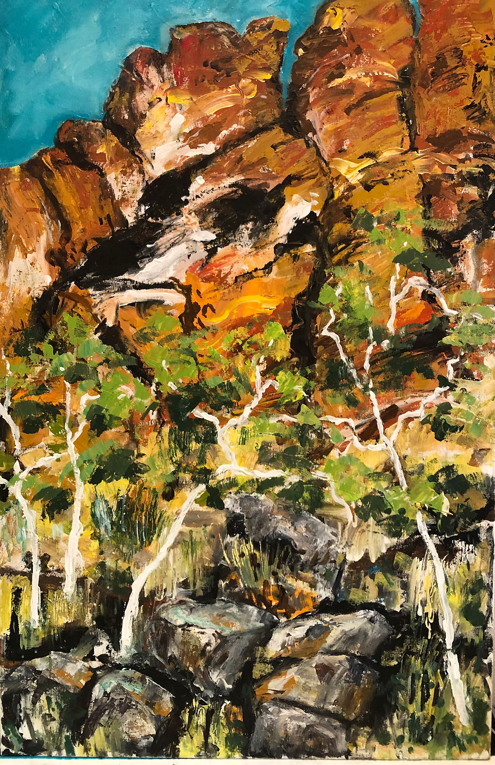 East McDonnell Ranges acrylic on canvas 102x66cm