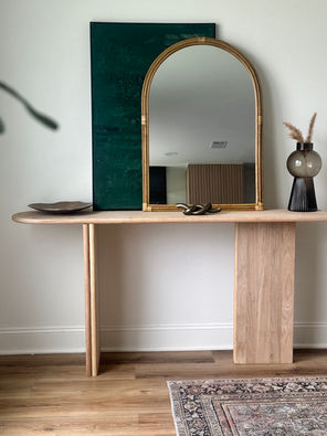  DIY Console Table Using Stair Treads