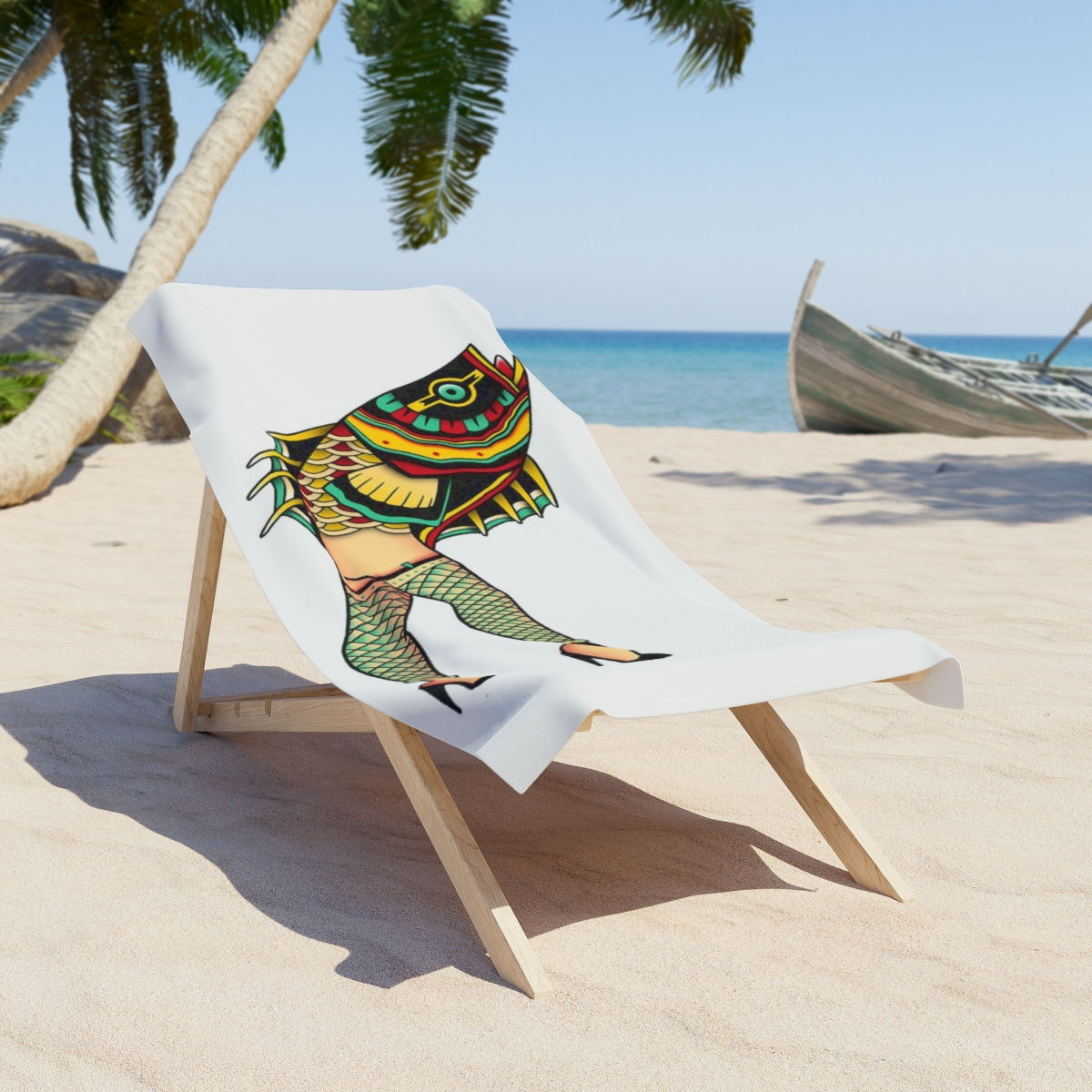 The Porch Reverse Mermaid Beach Towel