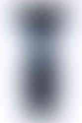 MICHELLE light blue black fitted sheath dress short sleeves