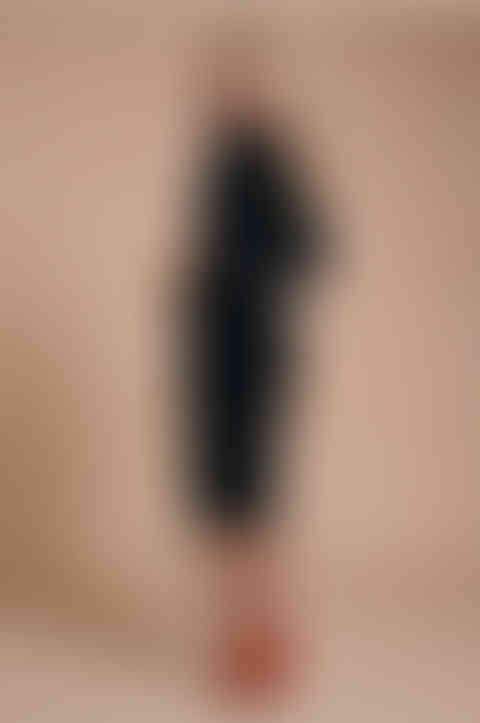 The AUDRAY black business sheath dress with 3/4 sleeves