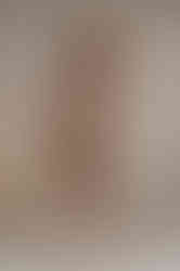 GINGER cognac fitted vegan leather dress midi with sleeves