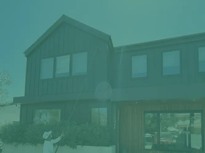 GreenCal Cleaning Power Washing A Home In LA