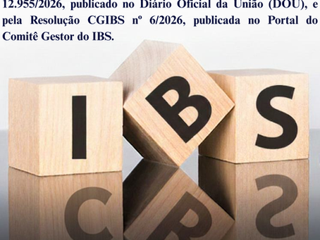 Regulamentação da CBS e do IBS.