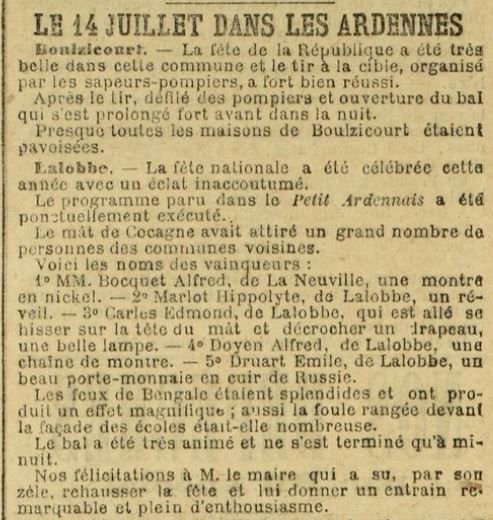 14 juillet 1887