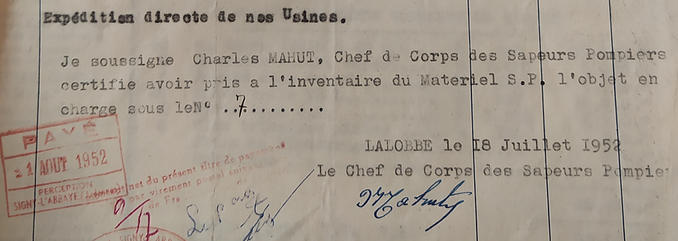 Dossier Dommages de guerre cote 13R 1261 (AD08)
