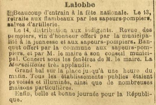 14 juillet 1885