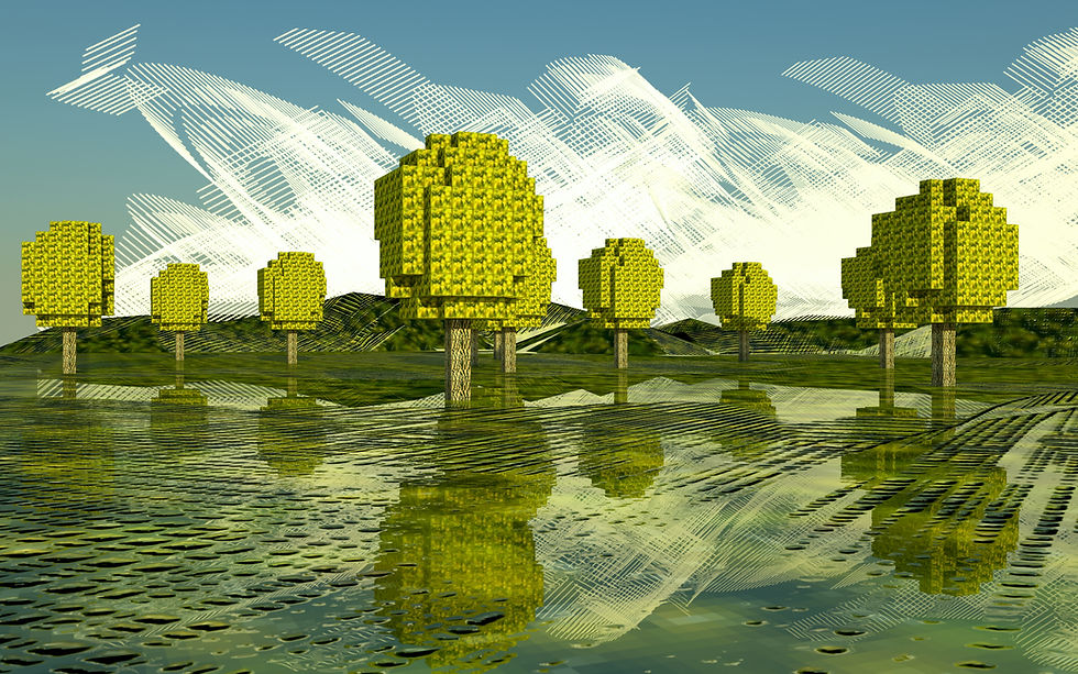 Abstract tree landscape