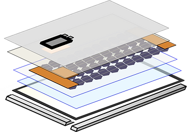 Solar panel,panel,seal,glass,filter,cell,backsheet