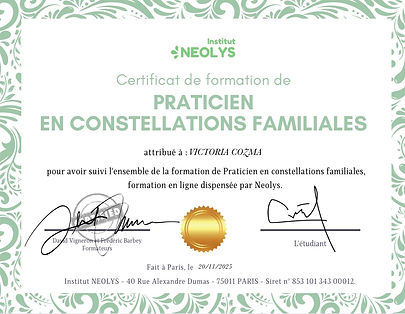 CERTIFICAT DE FORMATION