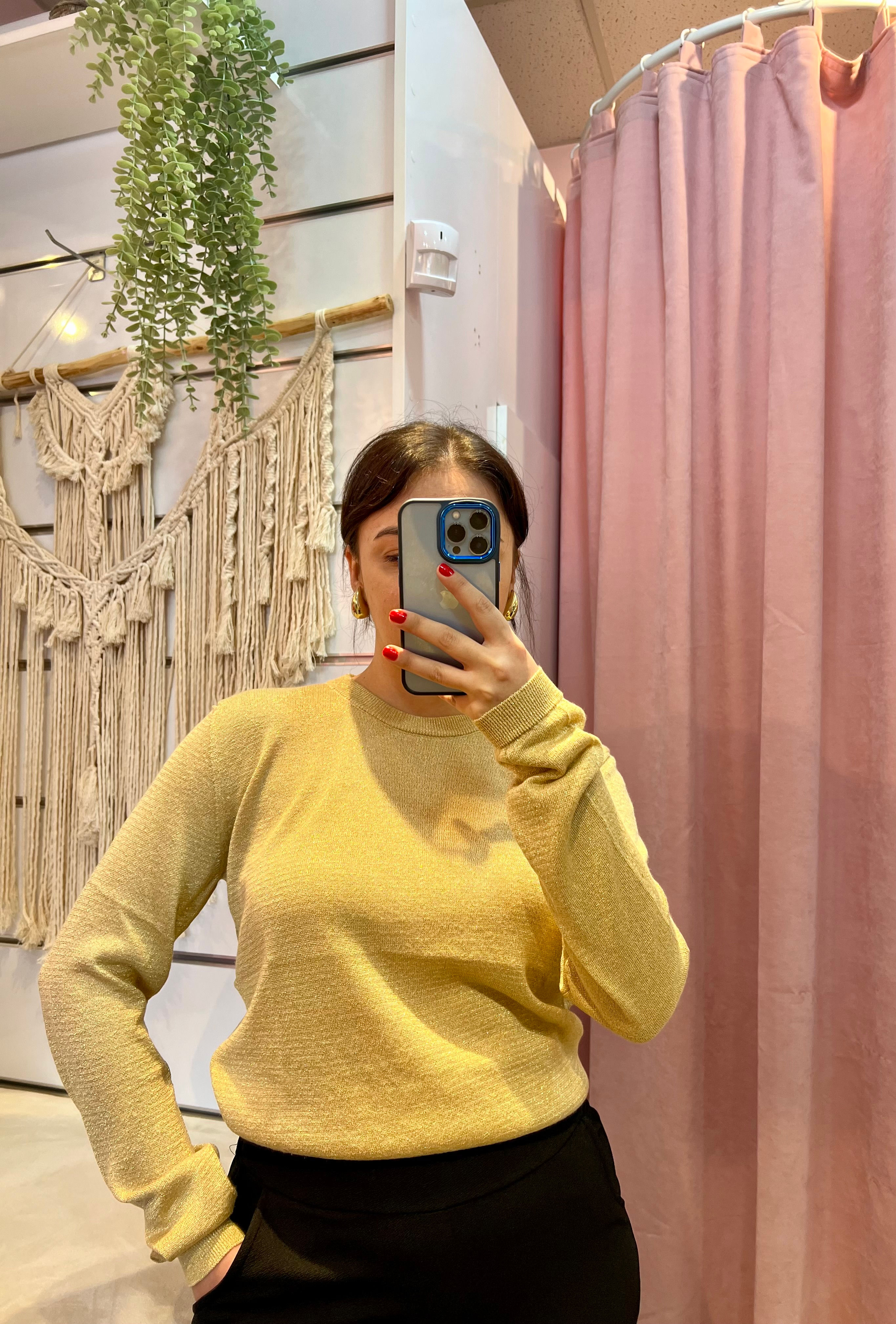 simli triko gold renk