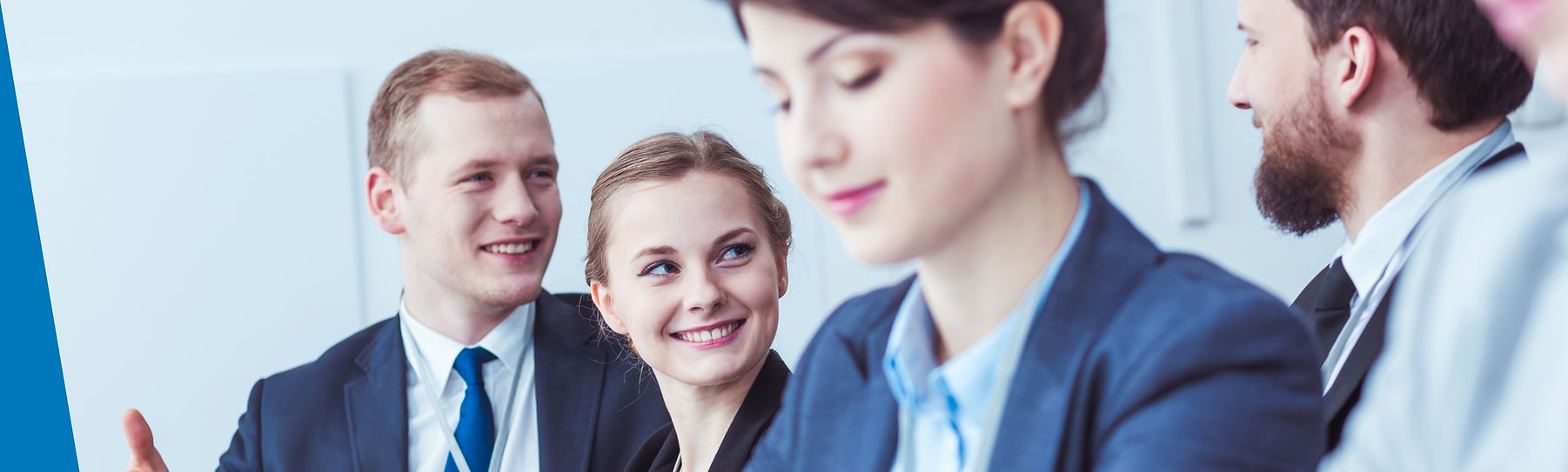Offshore employees in meeting