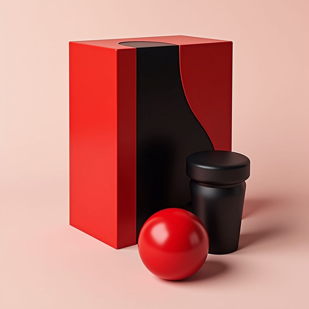 Contraste Vermelho Preto