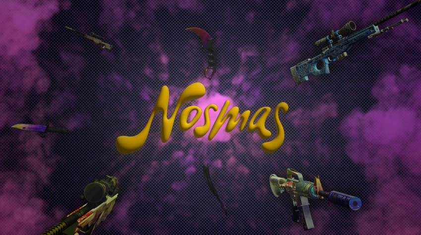 Complete channel design for Nosmas, a CS:GO content creator. Includes logo, animations, and streaming assets tailored for gaming content on YouTube.

